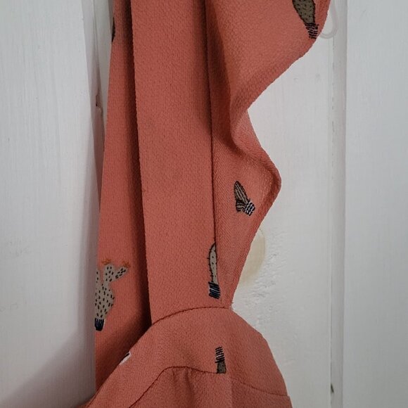 TORRID Cactus Print Coral Flutter Tank Size 1X - Picture 6 of 14